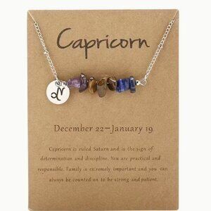 All 10 Zodiac Sign Genuine Natural Gemstone Necklaces Listed Well Below My Cost.